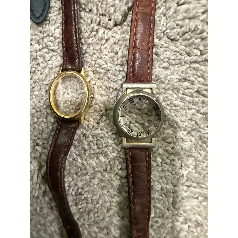 Bulk Lot 18 Vintage Watch Bands Empty Cases Jewelry Making Repair Craft Supplies